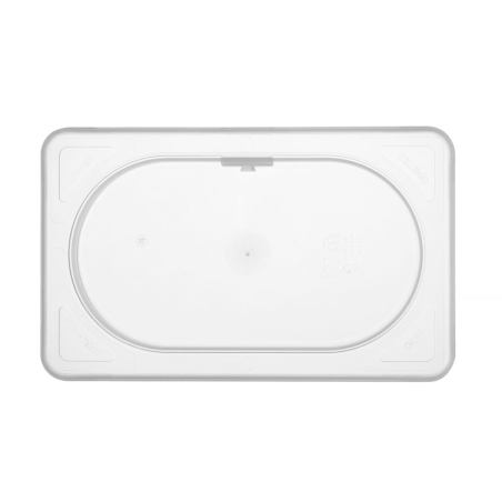 Couvercle Bac Gastronorme GN 1/9 Polypropyl&egrave;ne Transparent 176x108mm - Hendi