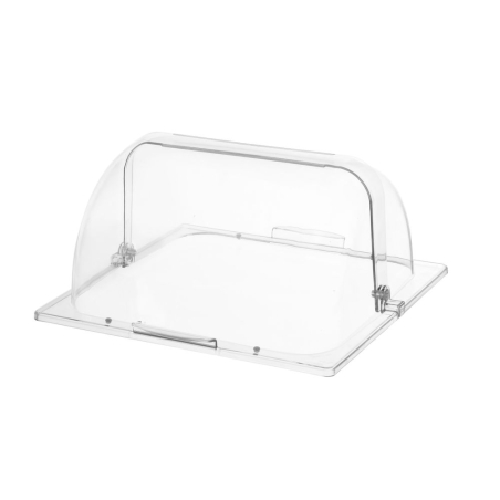 Couvercle de Pr&eacute;sentation Rolltop GN 2/3 en Polycarbonate Transparent - Hendi