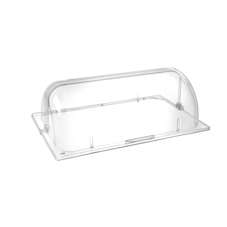 Couvercle de pr&eacute;sentation Rolltop Polycarbonate Transparent GN 1/1 540x330x(H)180mm - Hendi