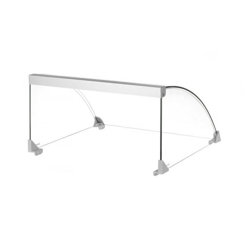 Couvercle en verre pour grill roulant &agrave; saucisses 470x401x(H)250mm, &Eacute;conomie d'&eacute;nergie et r&eacute;duction du temps de cuisson - Hendi