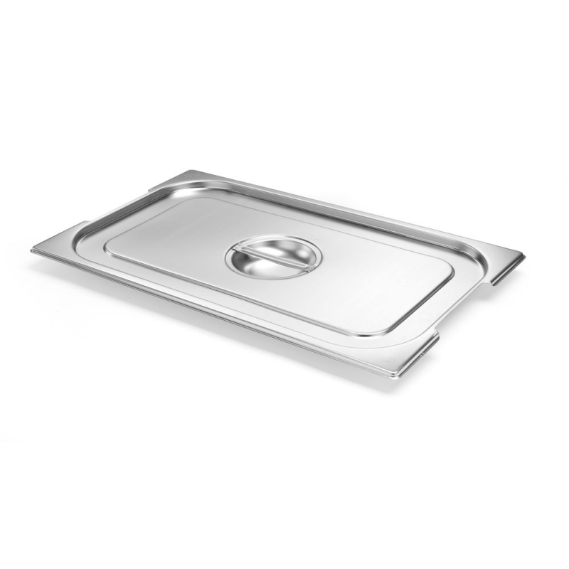 Couvercle Gastronorme GN 1/1 Acier Inoxydable avec Encoche 530x325mm Budget Line - Hendi
