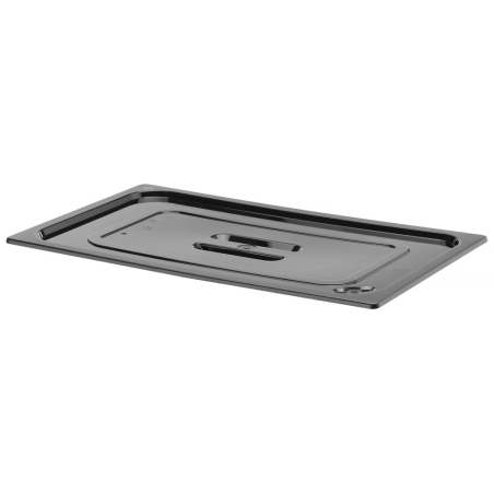 Couvercle Gastronorme GN 1/1 Noir 530x325mm Professionnel - Hendi