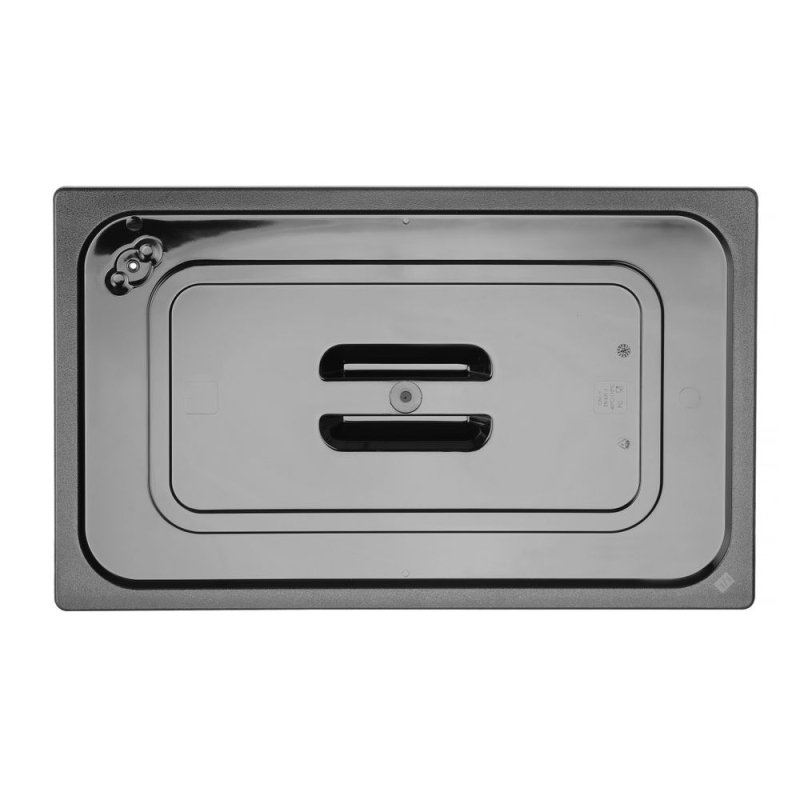 Couvercle Gastronorme GN 1/1 Noir 530x325mm Professionnel - Hendi