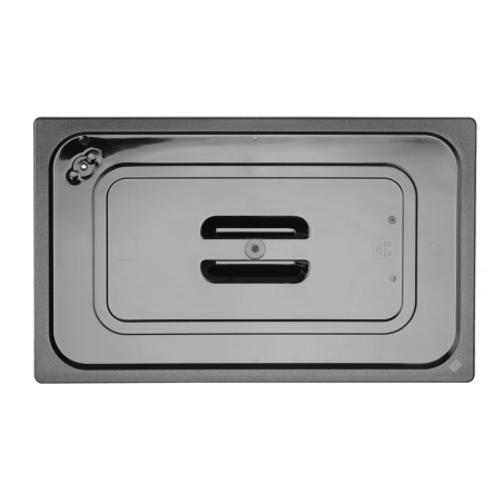 Couvercle Gastronorme GN 1/1 Noir 530x325mm Professionnel - Hendi