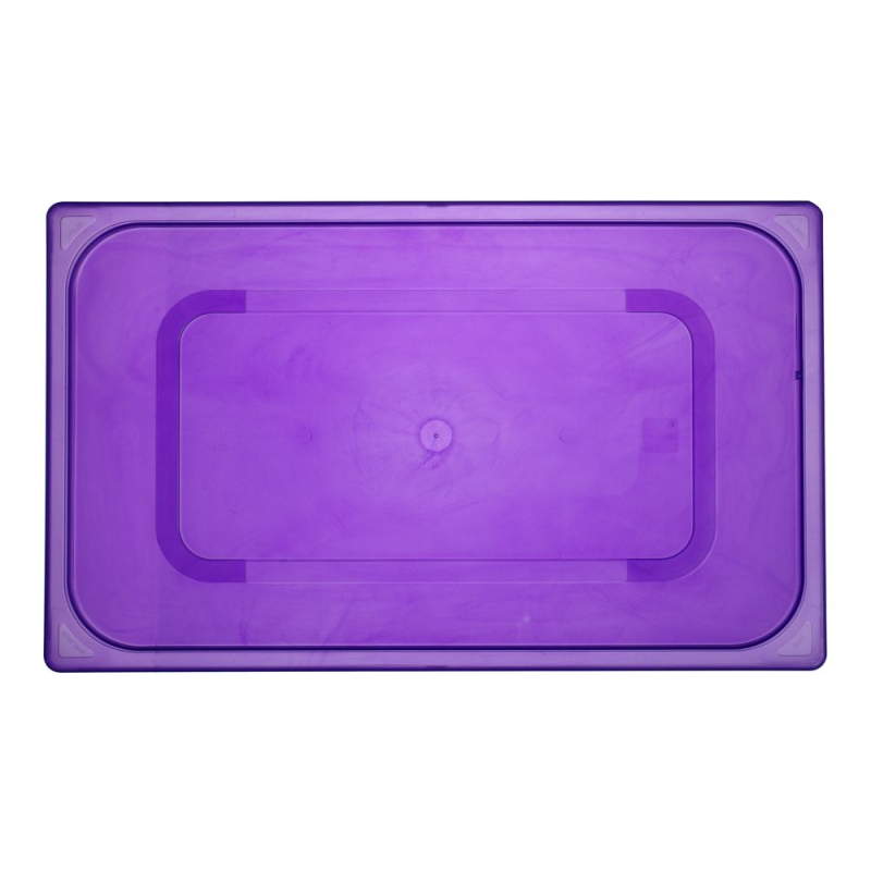 Couvercle Gastronorme GN 1/1 Polypropyl&egrave;ne Violet 530x325mm pour Bacs et Bo&icirc;tes HACCP - Hendi