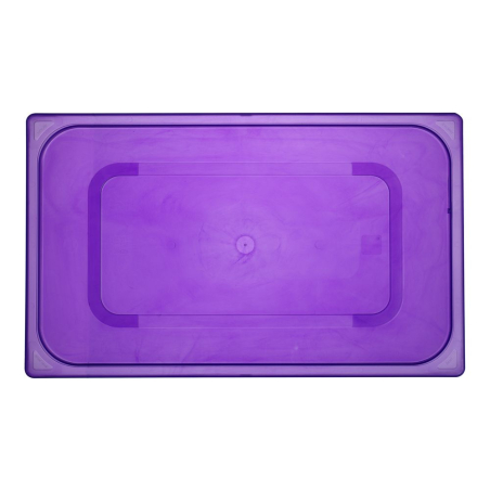 Couvercle Gastronorme GN 1/1 Polypropyl&egrave;ne Violet 530x325mm pour Bacs et Bo&icirc;tes HACCP - Hendi