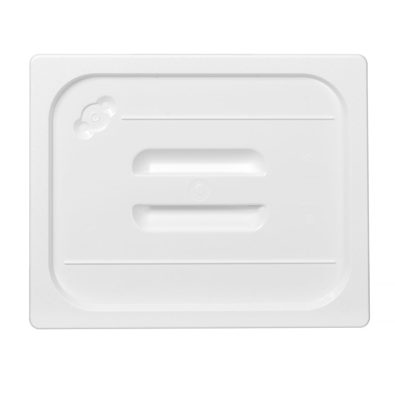 Couvercle Gastronorme GN 1/2 Polycarbonate Blanc 265x325mm - Hendi