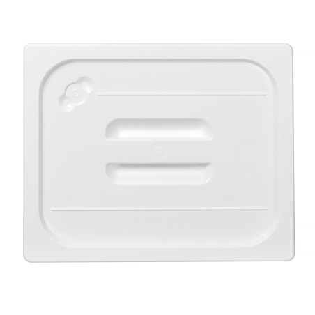 Couvercle Gastronorme GN 1/2 Polycarbonate Blanc 265x325mm - Hendi