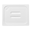 Couvercle Gastronorme GN 1/2 Polycarbonate Blanc 265x325mm - Hendi