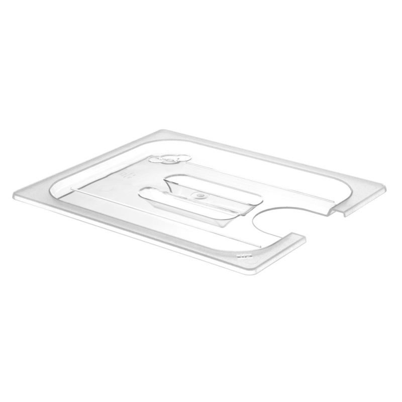 Couvercle Gastronorme GN 1/2 Transparent avec Encoche pour Thermoplongeur - Hendi