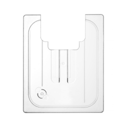 Couvercle Gastronorme GN 1/2 Transparent avec Encoche pour Thermoplongeur 265x325mm - Hendi