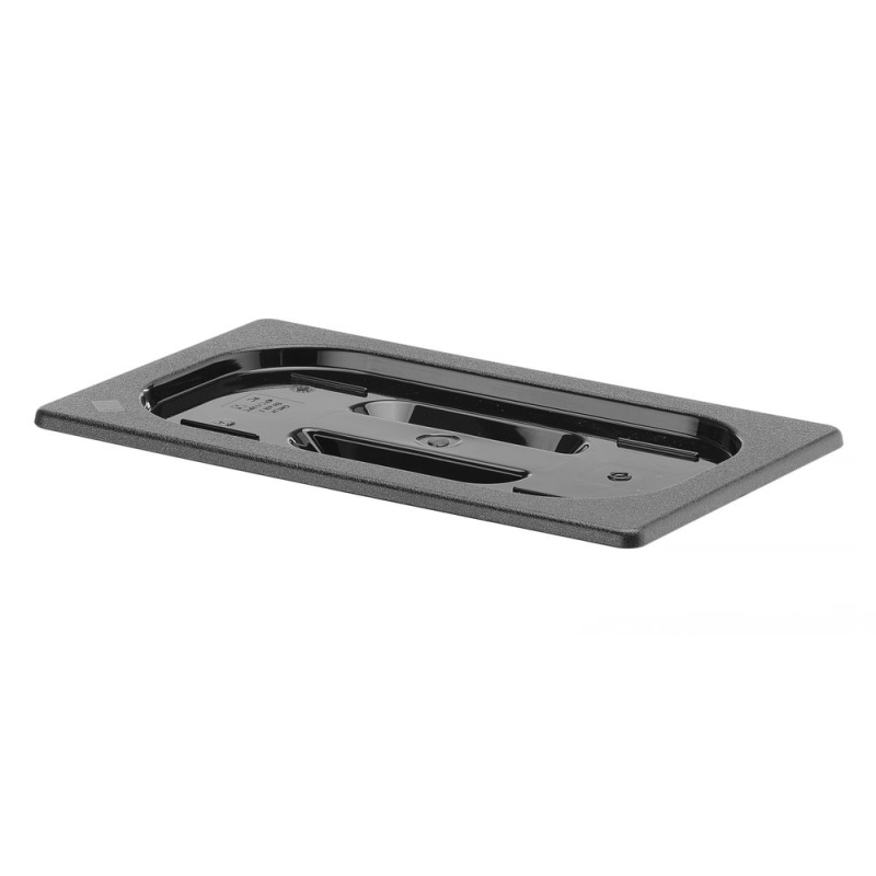 Couvercle Gastronorme GN 1/4 Noir Polycarbonate 265x162mm - Hendi