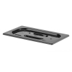 Couvercle Gastronorme GN 1/4 Noir Polycarbonate 265x162mm - Hendi