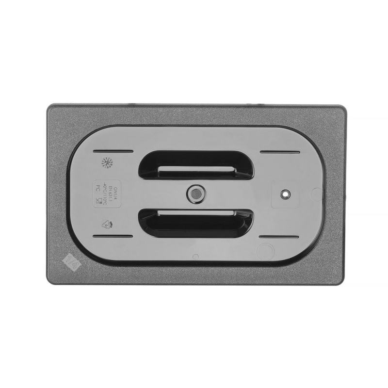 Couvercle Gastronorme GN 1/4 Noir Polycarbonate 265x162mm - Hendi