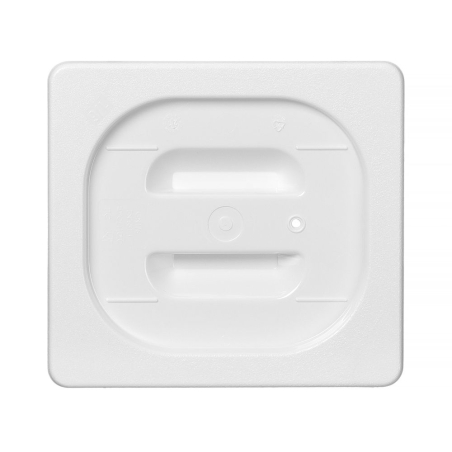 Couvercle Gastronorme GN 1/6 Blanc, 176x162mm, Qualit&eacute; Professionnelle - Hendi