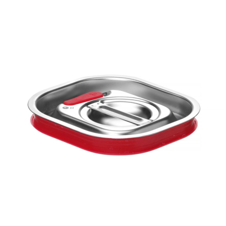 Couvercle Gastronorme GN 1/6 Professionnel, Bord Silicone, Fermeture Herm&eacute;tique pour Bacs Profonds - Hendi
