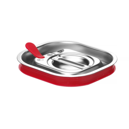 Couvercle Gastronorme GN 1/6 Professionnel, Bord Silicone, Fermeture Herm&eacute;tique pour Bacs Profonds - Hendi