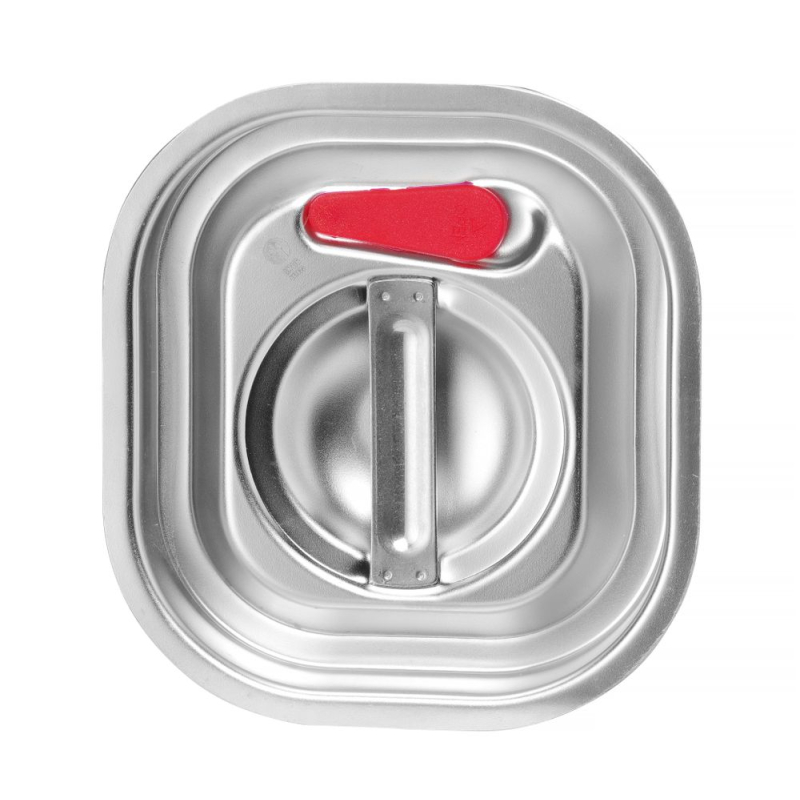 Couvercle Gastronorme GN 1/6 Professionnel, Bord Silicone, Fermeture Herm&eacute;tique pour Bacs Profonds - Hendi