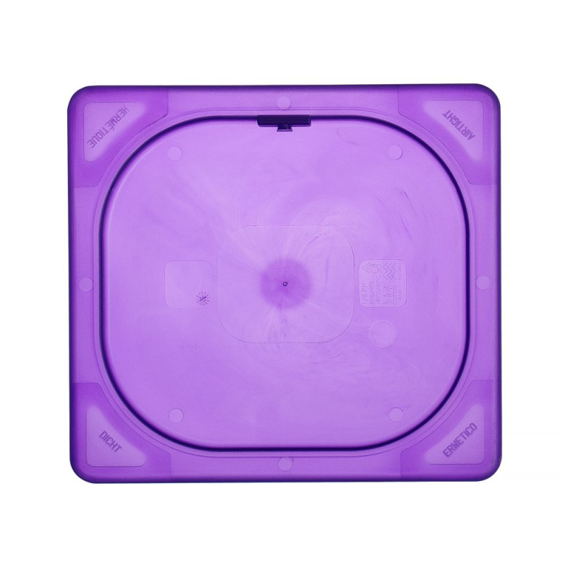 Couvercle Gastronorme GN 1/6 Violet Polypropyl&egrave;ne 176x162mm - Hendi