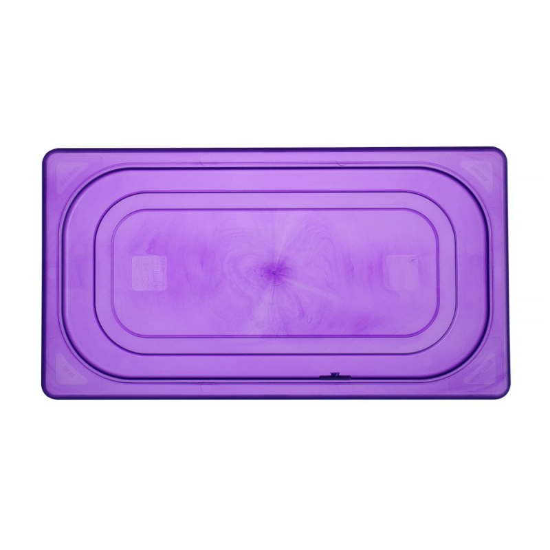 Couvercle Gastronorme Polypropyl&egrave;ne GN 1/3 Violet 325x176mm - Hendi