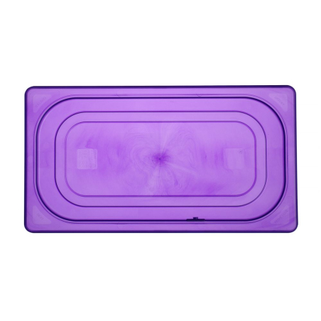 Couvercle Gastronorme Polypropyl&egrave;ne GN 1/3 Violet 325x176mm - Hendi
