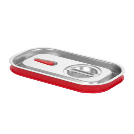 Couvercle Gastronorme Silicone GN 1/4 (265x162mm) - Fermeture Herm&eacute;tique pour Bacs Kitchen Line - Hendi