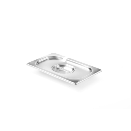 Couvercle GN 1/4 Profi Line avec encoche louche pour bacs Gastronorme - Hendi