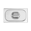 Couvercle GN 1/4 Profi Line en Inox avec Bord Silicone 265x162mm - Hendi