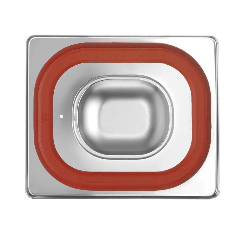 Couvercle herm&eacute;tique GN 1/6 Profi Line avec bord en silicone 176x162mm - Hendi