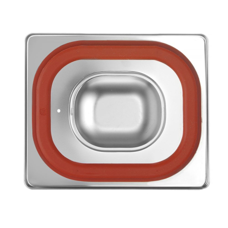 Couvercle herm&eacute;tique GN 1/6 Profi Line avec bord en silicone 176x162mm - Hendi