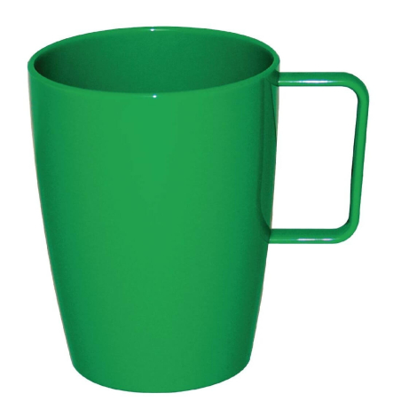 Kristallon groen polycarbonaat handvat glas