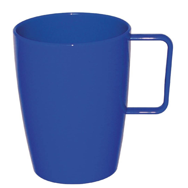 Verre &agrave; anse en polycarbonate Kristallon bleu