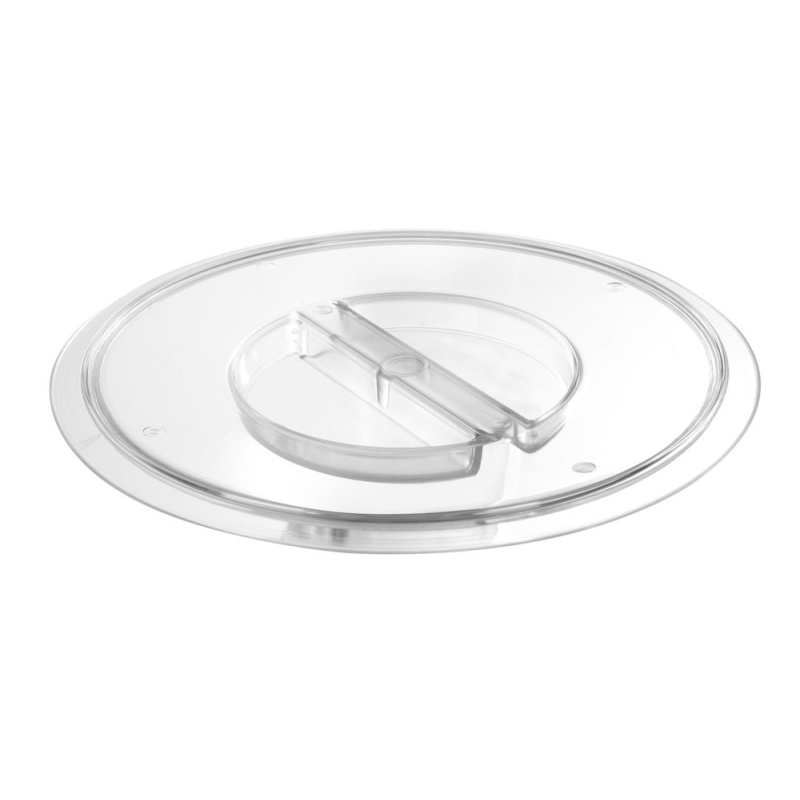 Couvercle rond en polycarbonate pour bac &agrave; glace ⌀190mm, compatible lave-vaisselle - Hendi