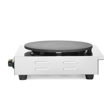 Cr&ecirc;pi&egrave;re Professionnelle 3000W, Plaque Fonte &Oslash;400mm, 50-300&deg;C - Hendi