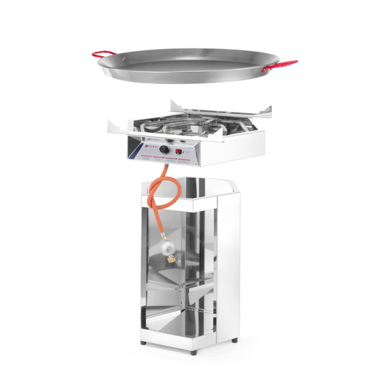 Cr&ecirc;pi&egrave;re Professionnelle &agrave; Gaz Fiesta 800, 7kW, &Oslash; 800mm - Hendi