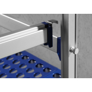 Crochet d'Extension Rayonnage de Stockage Aluminium, 15x42x(H)42mm - Hendi
