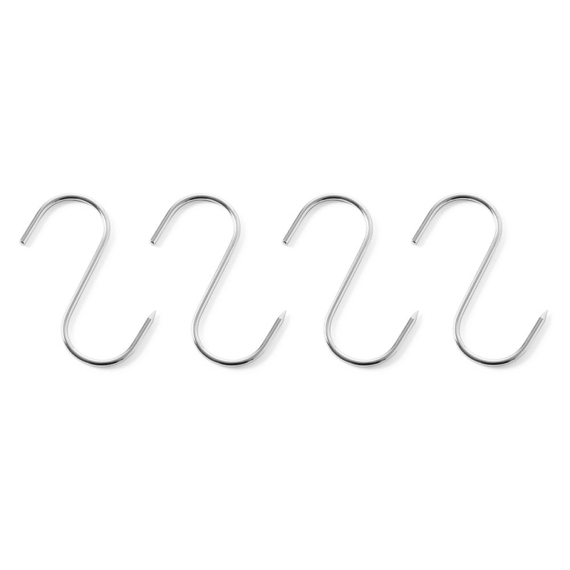 Crochets de boucherie en acier inoxydable, set de 4 (150x6mm) - Hendi