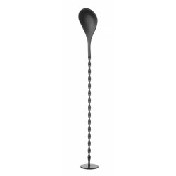 Cuill&egrave;re &agrave; cocktail avec pilon BarUp, Noir, 280x35mm - Hendi