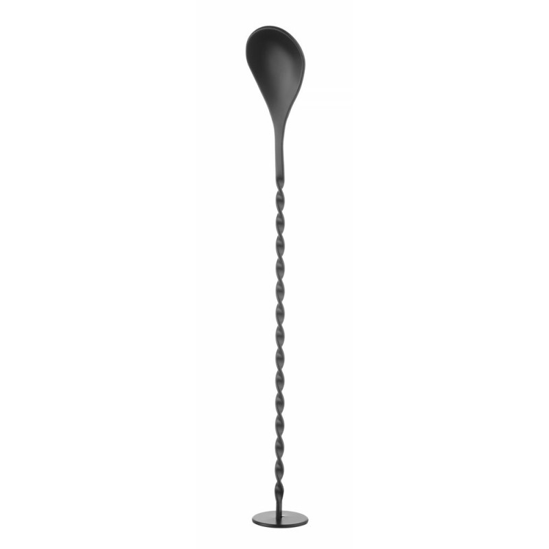 Cuill&egrave;re &agrave; cocktail avec pilon BarUp, Noir, 280x35mm - Hendi