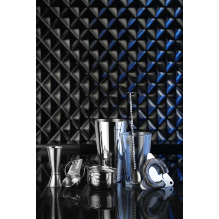 Cuill&egrave;re &agrave; cocktail BarUp avec pilon en acier inoxydable pour mixologie - Hendi