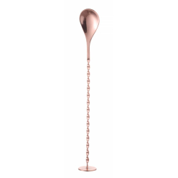 Cuill&egrave;re &agrave; cocktail en Cuivre BarUp avec pilon, 280x35mm - Hendi