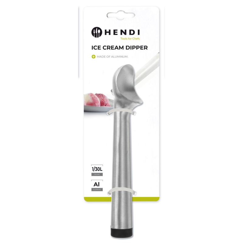 Cuill&egrave;re &agrave; glace professionnelle ergonomique en aluminium ⌀56mm - Hendi