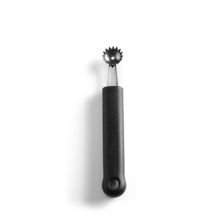 Cuill&egrave;re &agrave; Melon Dentel&eacute;e Noire 150mm, Outil Professionnel - Hendi