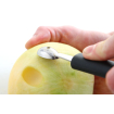 Cuill&egrave;re &agrave; melon professionnelle noire 160mm pour cuisine et bar - Hendi