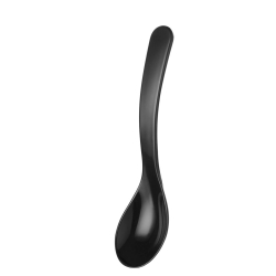 Cuill&egrave;re &agrave; salade Noire 0,03L, 235x55mm, Spatule de service professionnel - Hendi