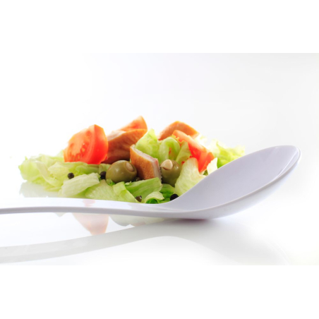 Cuill&egrave;re &agrave; salade professionnelle Blanche 0,06L (335x70mm) - Hendi