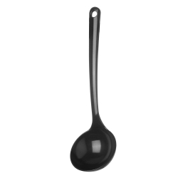 Cuill&egrave;re &agrave; Sauce Professionnelle 0,14L Noire 300x93mm - Hendi