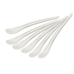 Cuill&egrave;res &agrave; &oelig;uf en ABS Blanc (6 pi&egrave;ces) - Hendi