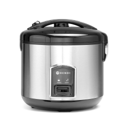 Cuiseur &agrave; riz et vapeur professionnel 1,8L, acier inoxydable, antiadh&eacute;sif - Hendi