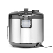 Cuiseur &agrave; riz et vapeur professionnel 1,8L, acier inoxydable, antiadh&eacute;sif - Hendi